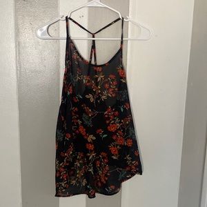 Floral spaghetti strap top